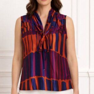 D. RODRIGUES  Ties in Front Dressy Tank L